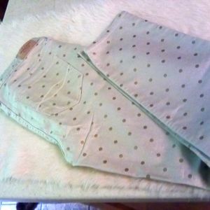 ABERCROMBIE & FITCH METALLIC WOMEN'S PANTS SUPER SKINNY JEANS,LOW RISE SIZE 8 .